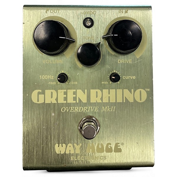 Used Way Huge Electronics WHE202 Green Rhino Overdrive Effect Pedal