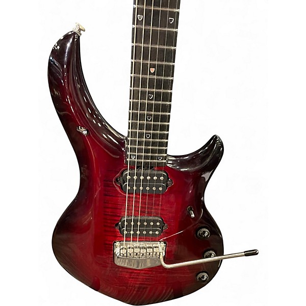 Used Ernie Ball Music Man John Petrucci Majesty 6 Red to Black Fade Solid Body Electric Guitar