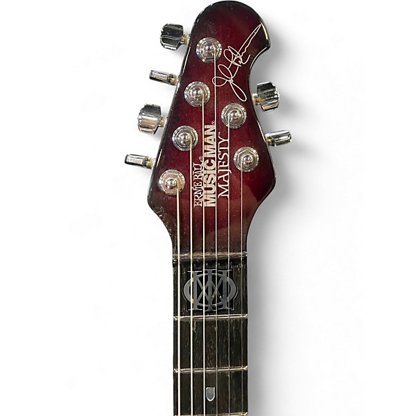 Used Ernie Ball Music Man John Petrucci Majesty 6 Red to Black Fade Solid Body Electric Guitar