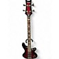 Used Schecter Guitar Research Diamond Passive Custom Active Crimson Red Trans Electric Bass Guitar thumbnail