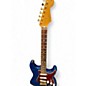Used Fender Deluxe Stratocaster Sapphire Blue Trans Solid Body Electric Guitar thumbnail