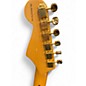 Used Fender Deluxe Stratocaster Sapphire Blue Trans Solid Body Electric Guitar