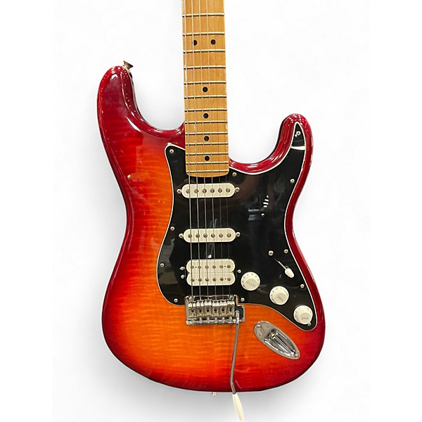 Used Fender Player Plus Stratocaster Plus Top HSS Cherry Sunburst Solid Body Electric Guitar