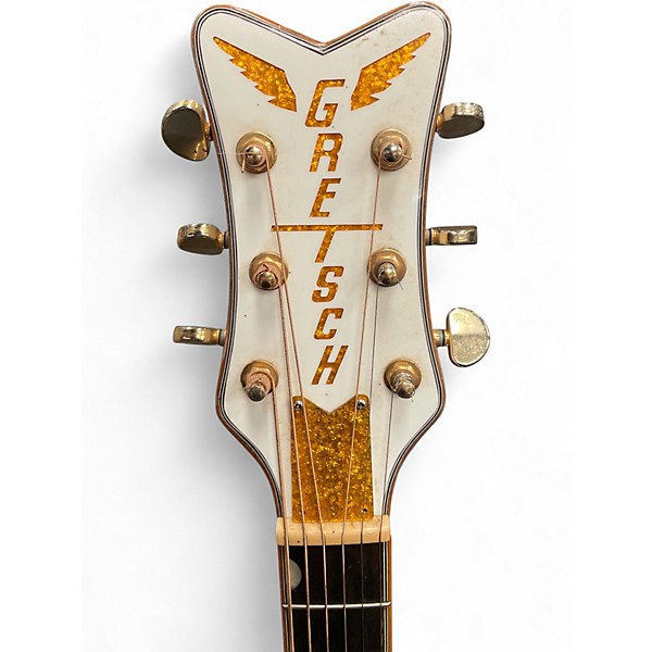 Used Gretsch Guitars G5021WPE Rancher Penguin Parlor White Acoustic Electric Guitar