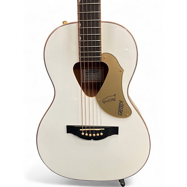 Used Gretsch Guitars G5021WPE Rancher Penguin Parlor White Acoustic Electric Guitar