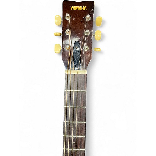 Vintage 1970s Yamaha FG75 Natural Acoustic Guitar
