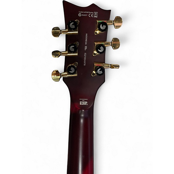 Used ESP ltd ec401qm Red Solid Body Electric Guitar