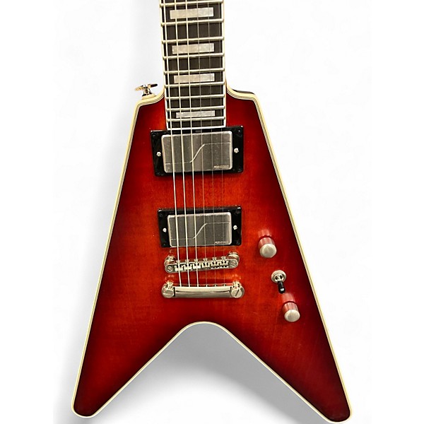 Used Epiphone FLYING V PROPHECY Red Solid Body Electric Guitar