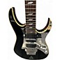 Used Ibanez UV777P Black Solid Body Electric Guitar