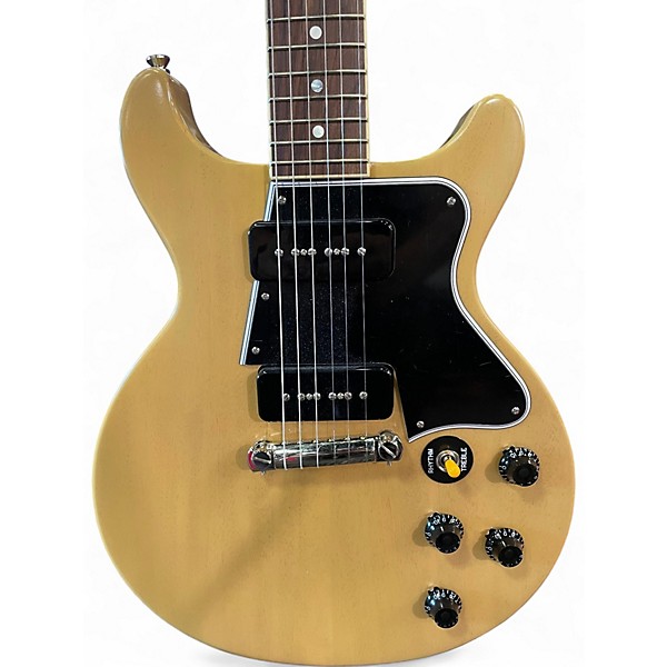 Used Epiphone Inspired by Gibson Custom 1960 Les Paul Special Double Cut TV Yellow Solid Body Electric Guitar