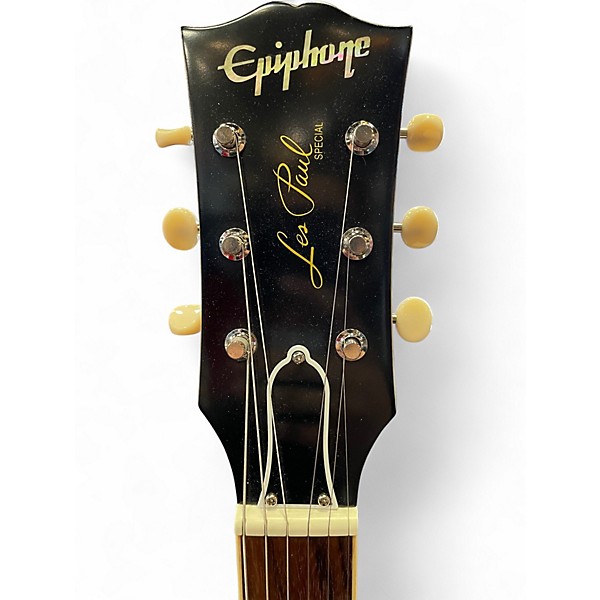 Used Epiphone Inspired by Gibson Custom 1960 Les Paul Special Double Cut TV Yellow Solid Body Electric Guitar