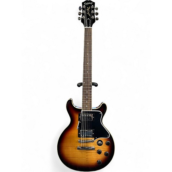 Used Epiphone Les Paul Special Double Cut Figured Tobacco Sunburst Solid Body Electric Guitar