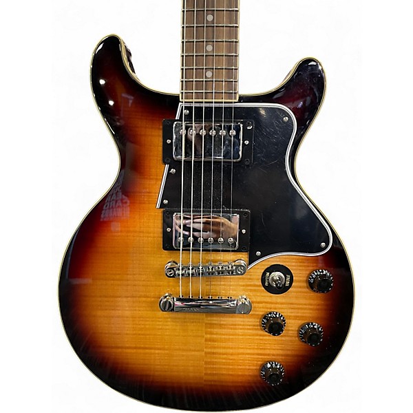 Used Epiphone Les Paul Special Double Cut Figured Tobacco Sunburst Solid Body Electric Guitar