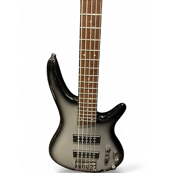Used Ibanez SR305 5 String Silverburst Electric Bass Guitar