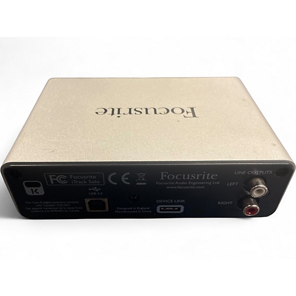 Used Focusrite iTrack Solo Audio Interface