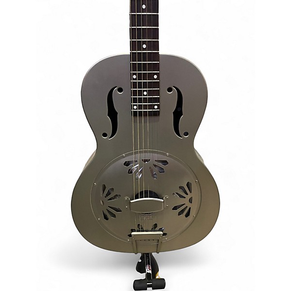 Used Gretsch Guitars G9201 Honeydipper Metal Round Neck Silver Resonator Guitar