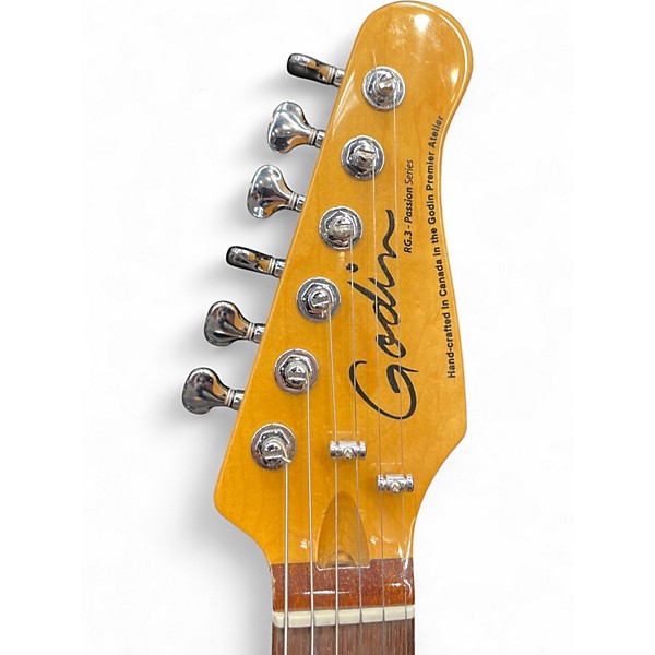 Used Godin RG.3 Passion Series Blue Burst Solid Body Electric Guitar