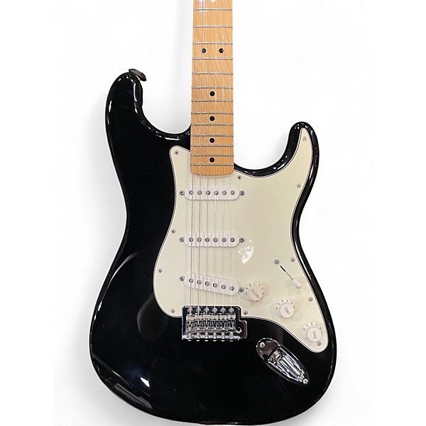 Used Fender Standard Stratocaster Black Solid Body Electric Guitar