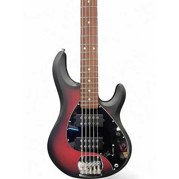 Used Sterling by Music Man Ray5 5 String Ruby Electric Bass Guitar