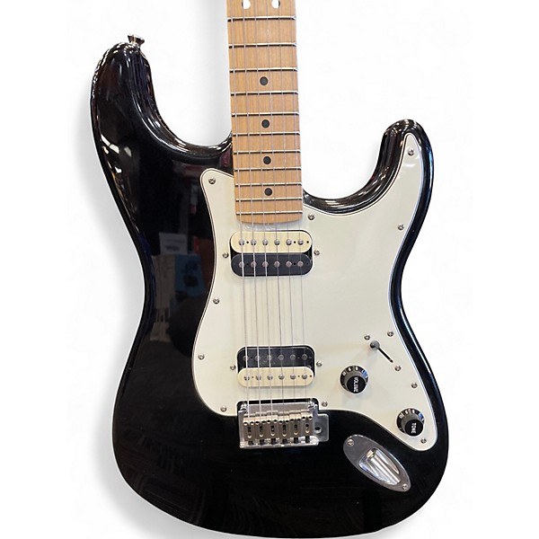 Used Squier Contemporary Stratocaster HH Black Solid Body Electric Guitar
