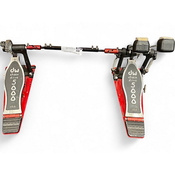 Used DW 5000 Series Double Double Bass Drum Pedal