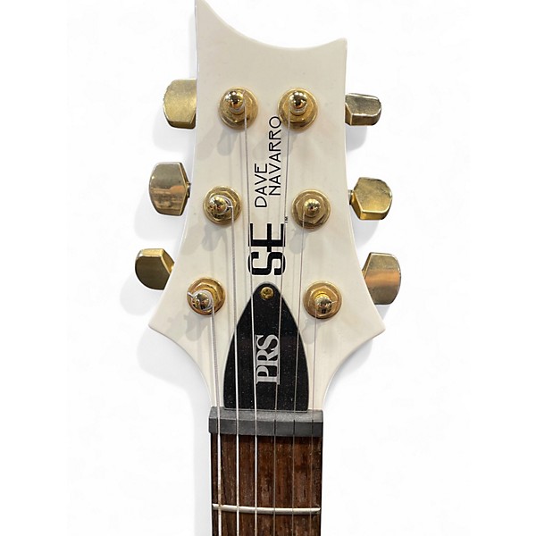 Used PRS Dave Navarro Signature SE White Solid Body Electric Guitar