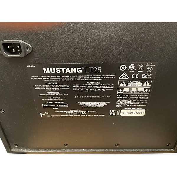 Used Fender Mustang LT25 25W 1x8 Guitar Combo Amp