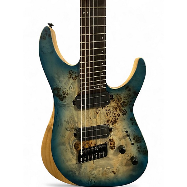 Used Schecter Guitar Research REAPER-7 Sonic Blue Solid Body Electric Guitar