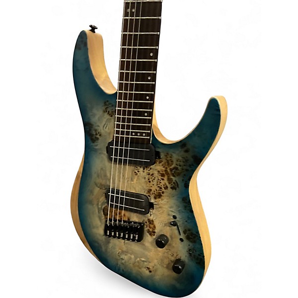 Used Schecter Guitar Research REAPER-7 Sonic Blue Solid Body Electric Guitar