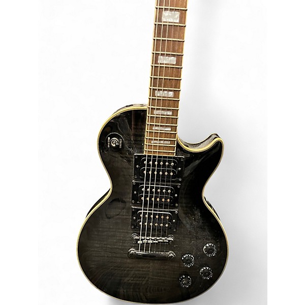 Used Epiphone Les Paul Custom 3-Plus Black Solid Body Electric Guitar