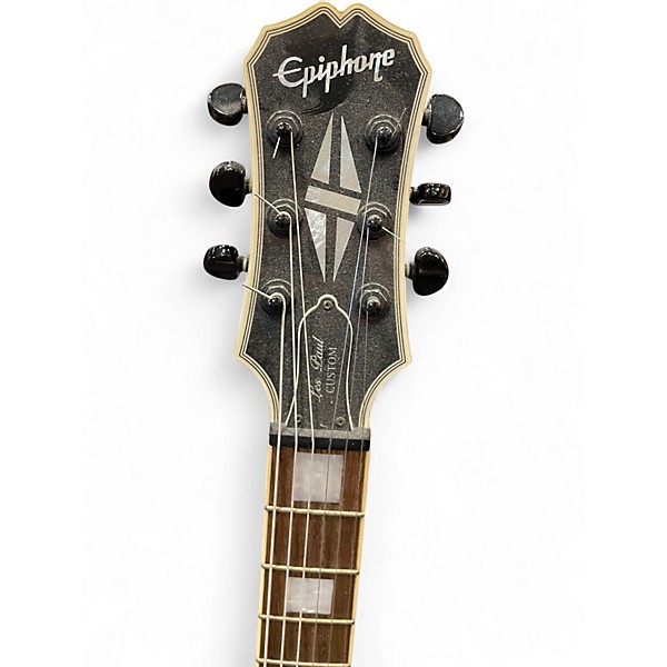 Used Epiphone Les Paul Custom 3-Plus Black Solid Body Electric Guitar