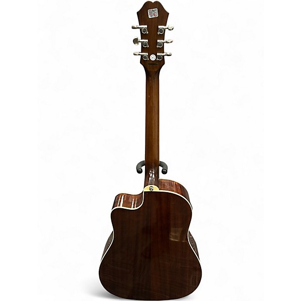 Used Epiphone AJ220SCE Brown Sunburst Acoustic Electric Guitar