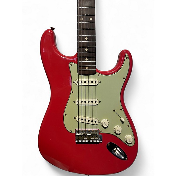 Used 2022 Fender CUSTOM SHOP LTD 62/63 STRAT JOURNEYMAN RELIC Fiesta Red Solid Body Electric Guitar