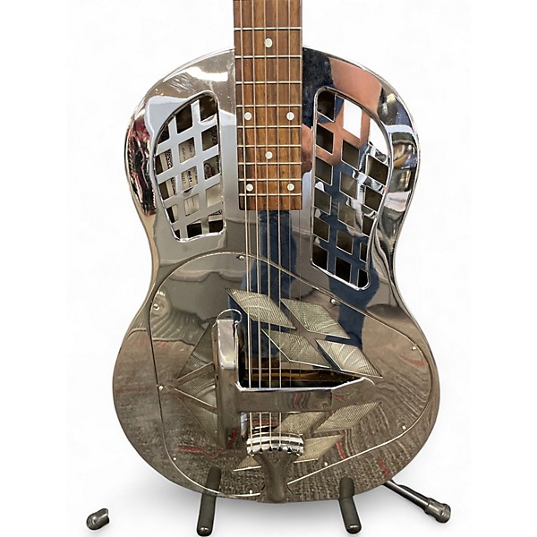 Used Regal rc-51 Silver Resonator Guitar