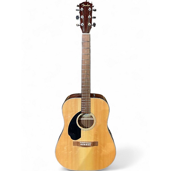 Used Fender CD-60 LH Natural Acoustic Guitar