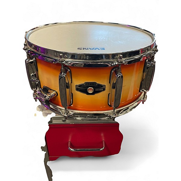 Used 2000s TAMA 14X7 SUPERSTAR CLASSIC SNARE Orange Drum