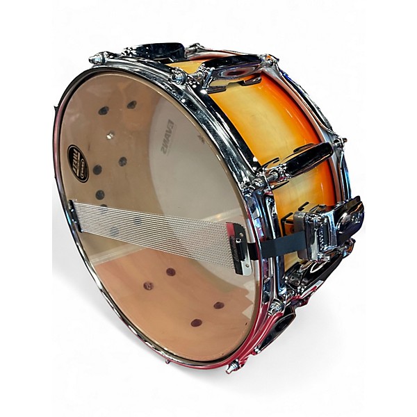 Used 2000s TAMA 14X7 SUPERSTAR CLASSIC SNARE Orange Drum