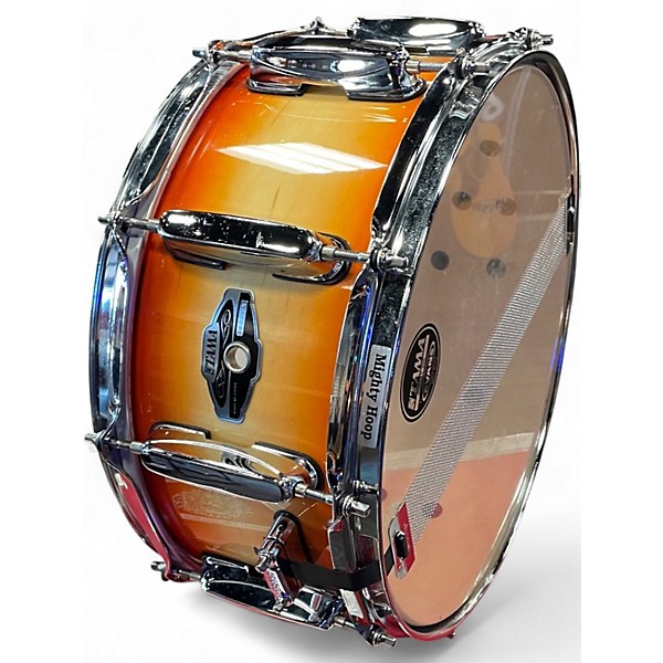 Used 2000s TAMA 14X7 SUPERSTAR CLASSIC SNARE Orange Drum