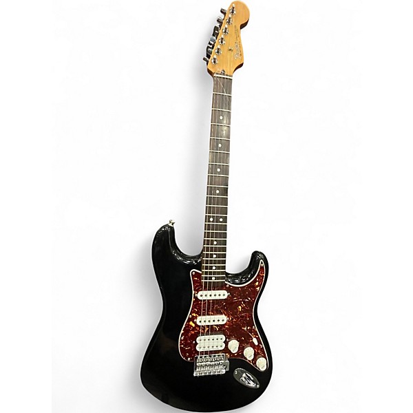 Used 2007 Fender Deluxe Lone Star Stratocaster Black Solid Body Electric Guitar