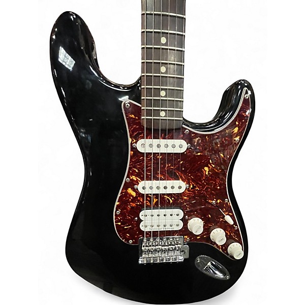 Used 2007 Fender Deluxe Lone Star Stratocaster Black Solid Body Electric Guitar
