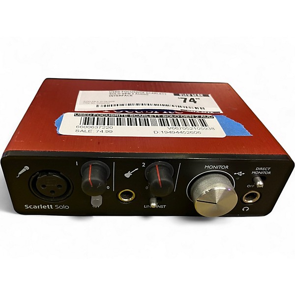 Used Focusrite Scarlett Solo Gen 2 Audio Interface