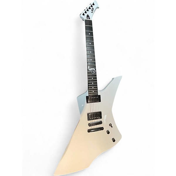 Used ESP LTD James Hetfield Snakebyte White Solid Body Electric Guitar