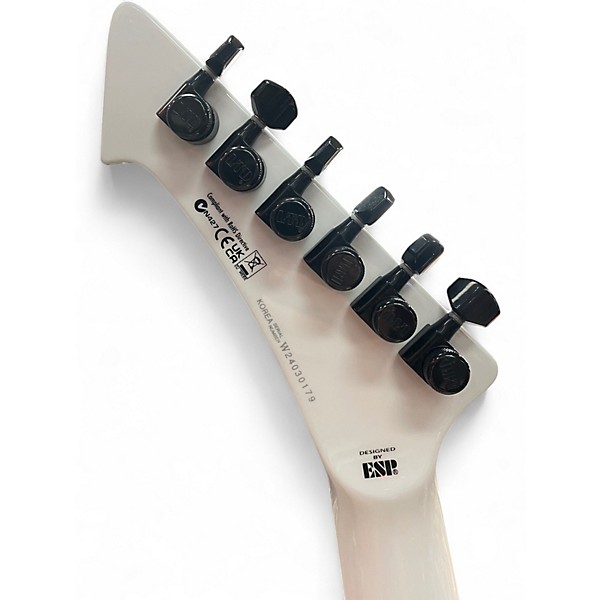 Used ESP LTD James Hetfield Snakebyte White Solid Body Electric Guitar