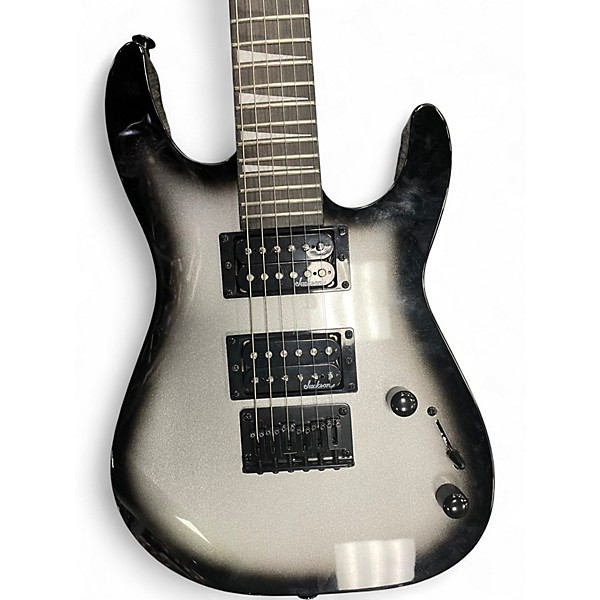 Used Jackson JS1X Minion Black and Silver Solid Body Electric Guitar