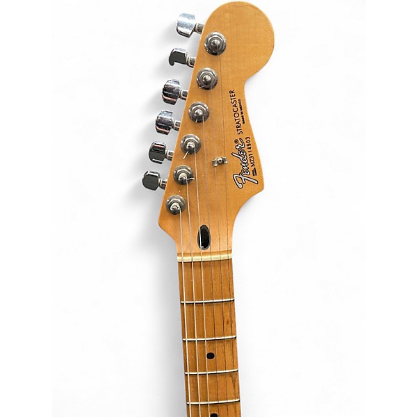 Used Fender Standard Stratocaster Black Solid Body Electric Guitar