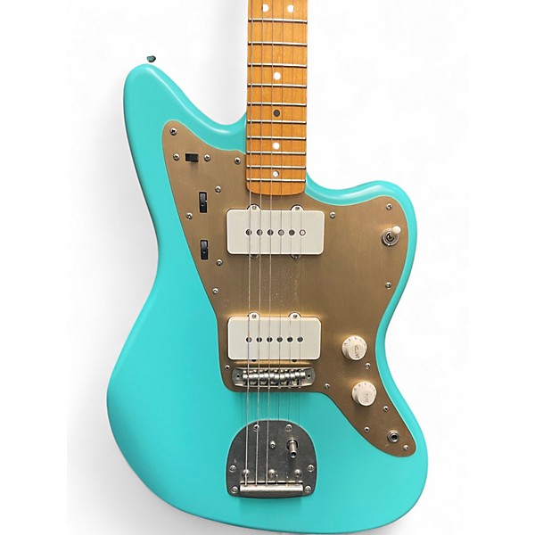 Used Squier 40th Anniversary Jazzmaster Vintage Edition Seafoam Green Solid Body Electric Guitar