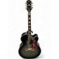Used Epiphone J200EC Black and Silver Acoustic Guitar thumbnail