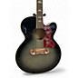 Used Epiphone J200EC Black and Silver Acoustic Guitar