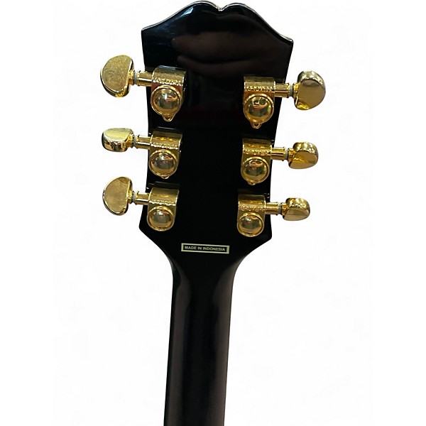 Used Epiphone J200EC Black and Silver Acoustic Guitar