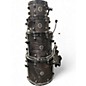 Used Crush Drums & Percussion 6 Piece Chameleon Ash Black Drum Kit